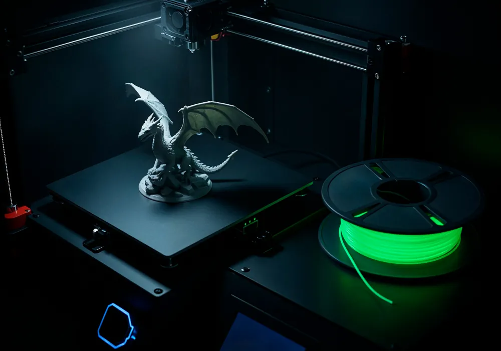 Dragon articulé fraîchement imprimé